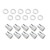 Wheel Lug Nut Kit,, Chrome Dome Medium Mag, Length 1.38, M12 x 1.5, 0.55 Shank, Set of 10