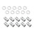 Wheel Lug Nut Kit,, Chrome Open End, Medium Mag, Length 1.38, M12 x 1.5, 0.55 Shank, Set of 10