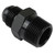Proflow Adaptor Male -12AN To 1/2in. NPT Straight, Black