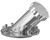 Proflow Fuel Filler Neck Aluminium Polished, 45 Degree, 60mm Diameter Neck, 12-Bolt Flange, 4.75'' PCD, Each