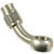 Proflow Stainless Steel Banjo Hose End 10mm 45 Degree For -03AN PTFE Hose