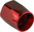 Proflow Replacement Hose End Socket Nut -06AN, Aluminium, Red
