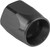 Proflow Replacement Hose End Socket Nut -08AN, Aluminium, Black