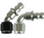Proflow 120 DEG PUSH ON HOSE END - 8 BLACK/SILVER
