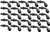 Proflow Bulk Pack 90 Degree Push On Hose End -06AN, Black, 25pc
