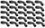 Proflow Bulk Pack Cutter Hose End 90 Degree -08AN, Black, 25pc