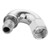Proflow 150 Degree Fitting Hose End Full Flow Barb to Female -06AN, Polished