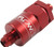 Proflow Billet Inline Aluminium Fuel Filter -06AN Red 30 Micron