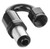 Proflow Crimp Hose End 180 Degree -04AN, Black