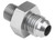 Proflow Fitting Adaptor Male M12 x 1.25mm To Fitting Adaptor Male -03AN, Silver