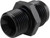 Proflow Fitting Adaptor Male M18 x 1.50mm To Fitting Adaptor Male -06AN, Black