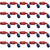 Proflow Bulk Pack 90 Degree Hose End -10AN Hose to Female, Blue/Red 25pc