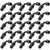 Proflow Bulk Pack 90 Degree Hose End -10AN Hose to Female, Black 25pc