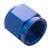 Proflow Aluminium Tube Nut AN6 For 3/8in. Tube, Blue