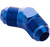 Proflow Male Flare Union Adaptor -08AN 45 Degree Union, Blue