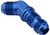 Proflow Bulkhead Adaptor AN Flare 45 Degree Flare -08AN, Blue