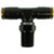 Proflow Fitting, Push To Connect Nylon Tube Tee 1/4in. Nylon Tube To 1/4in. NPT, Black