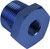 Proflow Fitting NPT Pipe Reducer 3/4in. To 3/8in, Blue