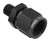 Proflow Female Adaptor -08AN Straight Swivel 12mm x 1.50, Black