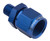 Proflow Female Adaptor -10AN Straight Swivel 18mm x 1.50, Blue