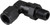 Proflow Adaptor Male -08AN 90 Degree To 1/4in. NPT Swivel, Black