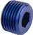 Proflow Fitting Aluminium Socket Plug 1/8in. NPT, Blue