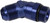 Proflow Adaptor Male -06AN 45 Degree To -08AN Thread Swivel, Blue