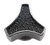 Proflow Air Cleaner Nut Black-Chrome Tri Bar Small 1/4-20 Thread