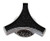 Proflow Air Cleaner Nut Black-Chrome Tri Bar Large 1/4-20 Thread