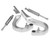 Proflow Boot Hinge Kit, Billet Aluminium Chev Camaro 67-69, Polished