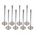 Proflow Maxflow Valves, Holden SuperMax Heads, Exhaust, Stainless Steel, 1.600 in. Diameter, 8mm Stem, 5.400 in. Length, Set of 8
