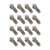 Proflow Header Bolts, 5/16'' Hex Head, Tight Access, 3/8''-16 x 1.00'', Stainless, SS304, 0.527'' OD Washers, Set of 16