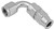 Proflow 5/16in. Tube 90 Degree To Female -06AN Hose End Tube Adaptor, Silver