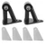 Proflow Engine Motor Mount Kit, Weld in, Chev V8, Black, Universal, Engine Swap Application, Pair