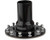 Proflow Fuel Filler Neck Aluminium Black, Straight 2 in. Diameter, 12-Bolt Flange, 4.75'' PCD, Each