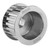 Proflow Alternator Pulley, Gilmer, 17mm Bore, 70mm OD, Billet Aluminium, Silver, Bolt-On, Ford, Holden, Chev