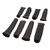 Proflow Spark Plug Boot Heat Shields, 640 C, Black, 1 in. i.d, 8 in Length, Set of 8