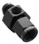 Proflow Straight Male Adaptor - Female Adaptor -10AN 1/8in. NPT Gauge Port Hose End, Black
