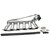 Proflow Intake Manifold Kit, Fabricated Aluminium, Polished For Toyota 1FZ-FE Inlet Plenum, 90mm Throttle Body, Fuel Rail