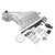 Proflow Intake Manifold Kit, Fabricated Aluminium, Polished, For Nissan RB26 Inlet Plenum, 90mm Throttle Body, Fuel Rail