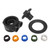 Proflow Oil Filter Bypass Adaptor, Spin-On 90 Deg, -08AN ORB, Black Anodized Universal,