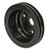 Proflow Pulley, V-Belt Crankshaft SB Chev Long Water Pump 2-Groove, Black Aluminium
