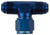 Proflow AN Tee -16AN Female Swivel Coupler Hose End On Side, Blue