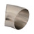 Proflow Stainless Steel Tubing, Exhaust, SS304, 2.50 in., 45 Degree Elbow, Short Turn No Leg, 1.5mm Wall
