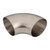 Proflow Stainless Steel Tubing, Exhaust, SS304, 2.00 in., 90 Degree Elbow, Short Turn No Leg, 1.5mm Wall
