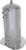 Proflow Fuel Surge Tank Aluminium, 254mm x 108mm Round 2.5L, AN Fitting Kit, Show Polished