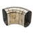 Proflow Pie Cut Welded Oval Tube Vertical 304 Stainless Steel, 3.5 in. 90 deg