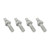 Proflow Turbocharger Studs, Hex Nuts, M10x1.25 x 45mm, Stainless Steel, Natural, Set of 4
