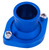 Proflow Water Neck, Billet Aluminium, Blue Anodised, Straight Up SB For Ford 302-351C Cleveland