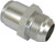 Proflow Inlet Fittings, Aluminium, -16 AN Male to 1 3/16 in. Straight Cut Male, Silver Anodised